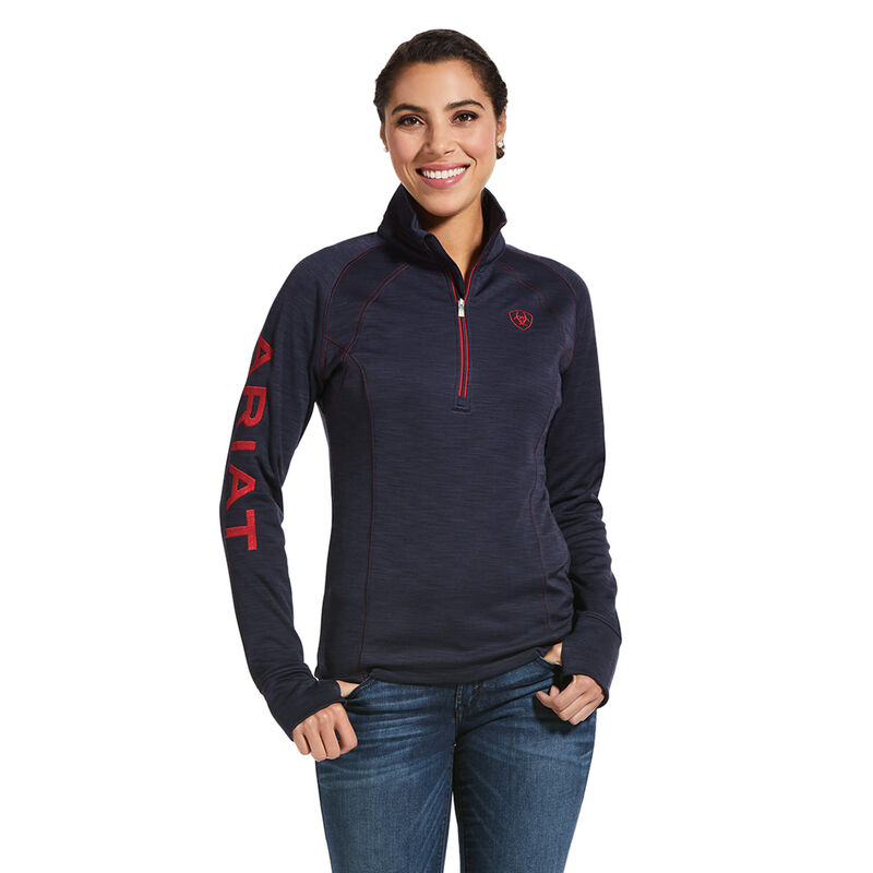 Sudaderas Ariat Tek Team 1/2 Zip Azul Marino Mujer - Chile 984-HMRPYS